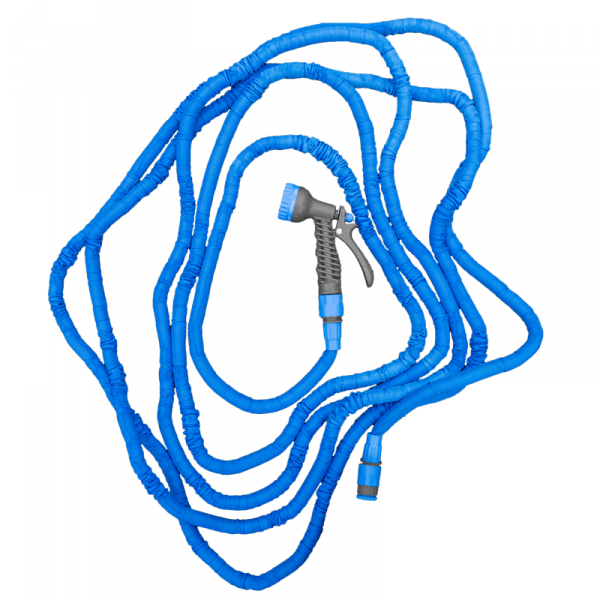 Expanding Trick Hose 7.5m - 22m Blue Outdoor Watering Kit Outdoor Hose Accessory - SGP Garden Ltd