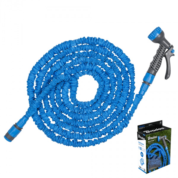 Expanding Trick Hose 7.5m - 22m Blue Outdoor Watering Kit Outdoor Hose Accessory - SGP Garden Ltd