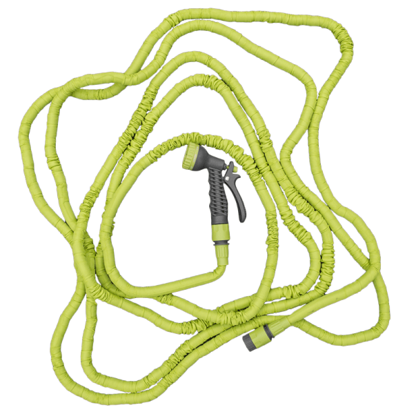 Expanding Trick Hose 7.5m - 22m Lime Outdoor Watering Kit Outdoor Hose Accessory - SGP Garden Ltd