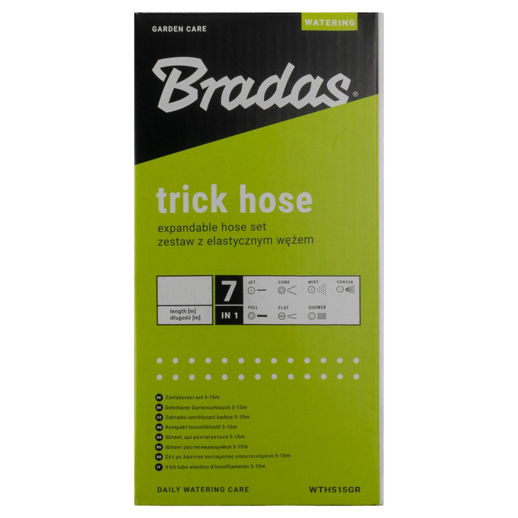 Expanding Trick Hose 7.5m - 22m Lime Outdoor Watering Kit Outdoor Hose Accessory - SGP Garden Ltd