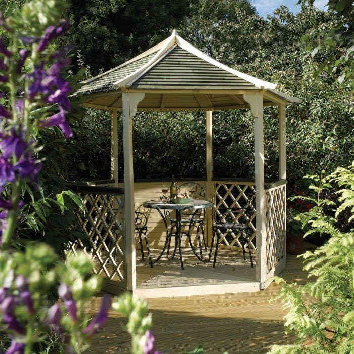 Gainsborough Hexagon Timber Gazebo - SGP Garden Ltd