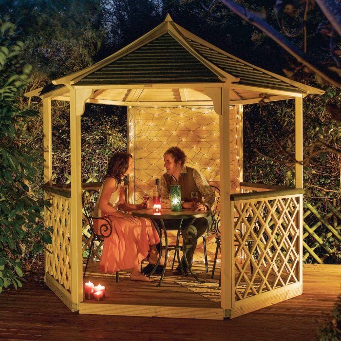 Gainsborough Hexagon Timber Gazebo - SGP Garden Ltd