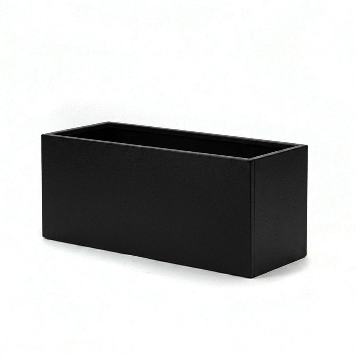 Galvanised Steel Black Trough Metal Planter - 80cm x 30cm x 40cm - SGP Garden Ltd