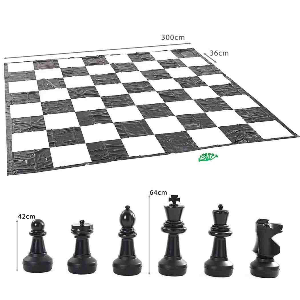 Giant Chess Set - Pieces and Mat Package (3m x 3m) - SGP Garden Ltd