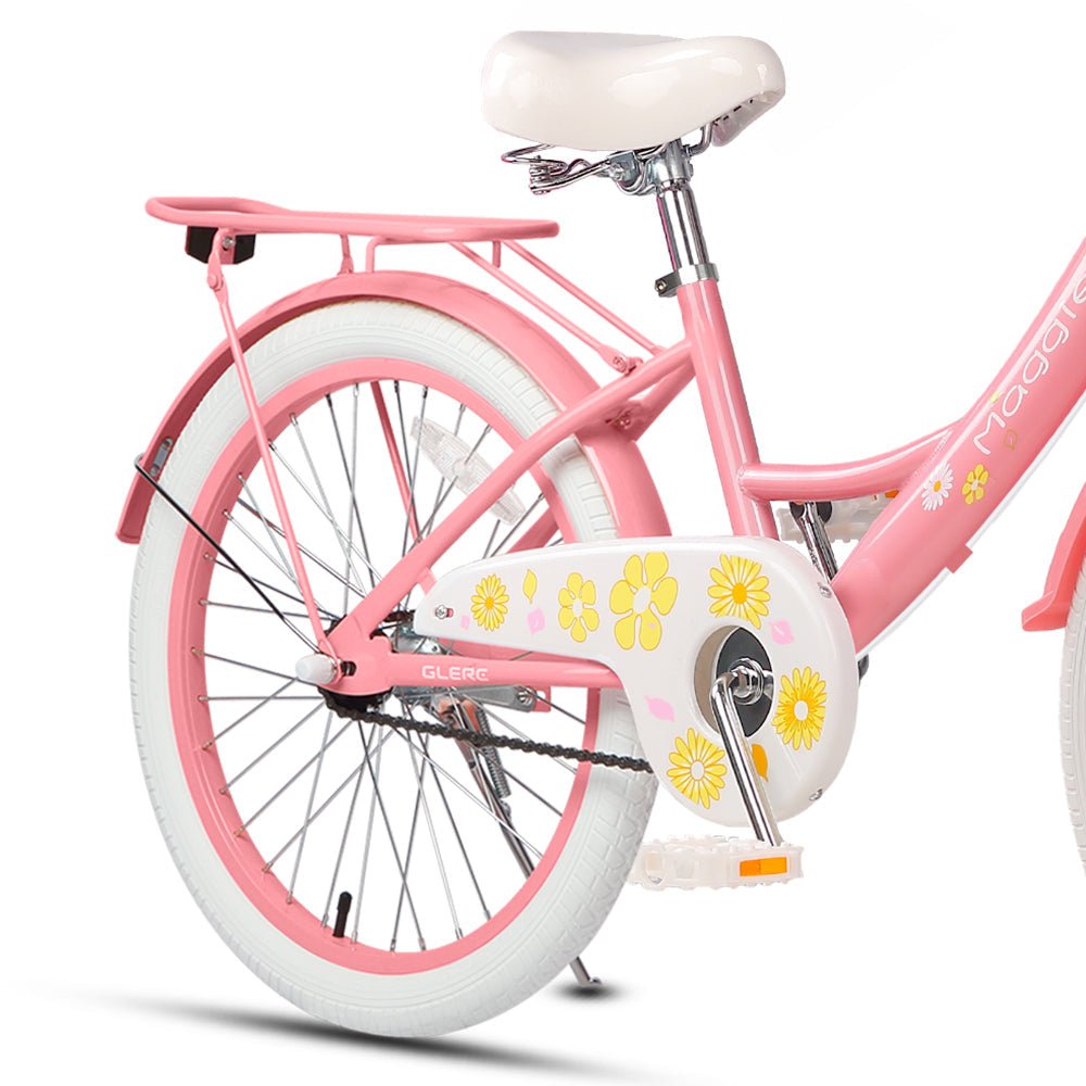 Ride in style with the Glerc 20 Inch Cute Bike! Featuring a rear rack for extra convenience