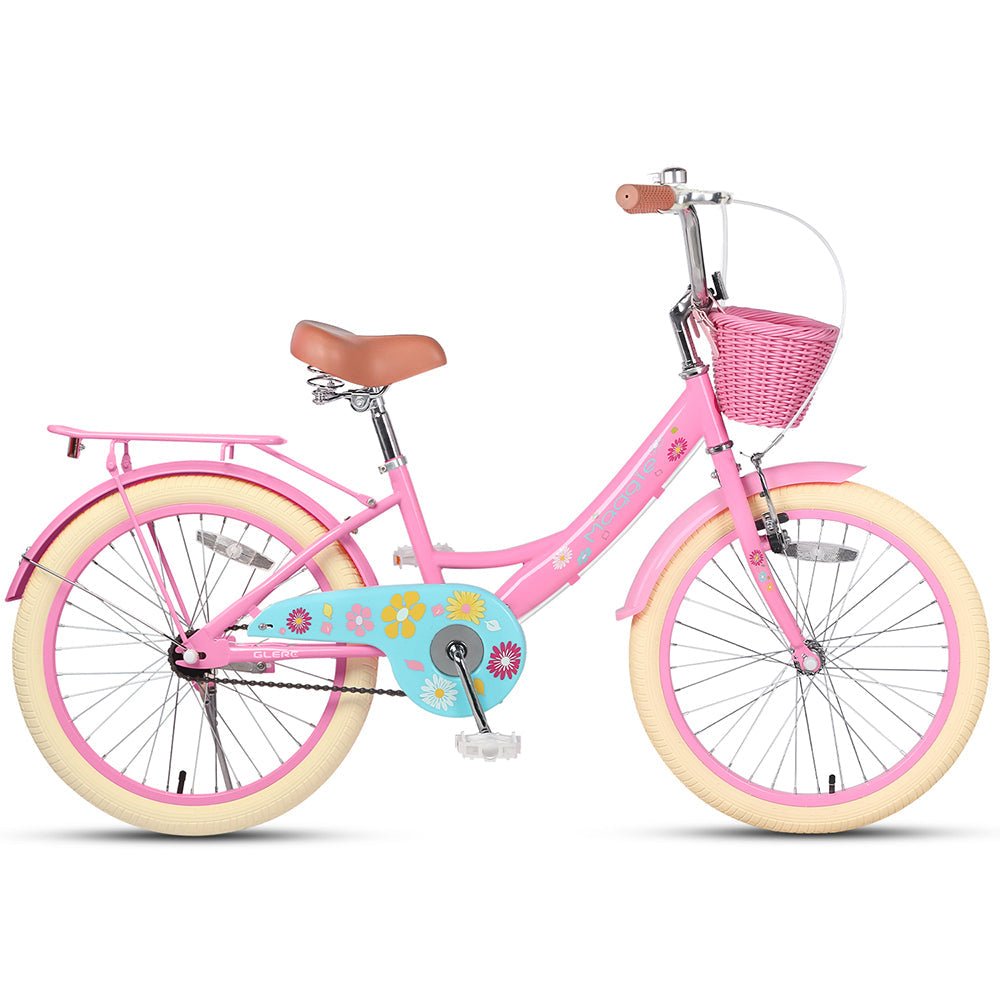 Ride in style with the Glerc 20 Inch Cute Bike! Featuring a rear rack for extra convenience