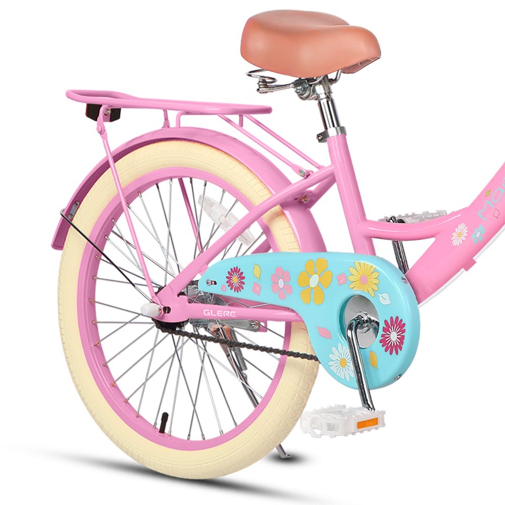 Ride in style with the Glerc 20 Inch Cute Bike! Featuring a rear rack for extra convenience