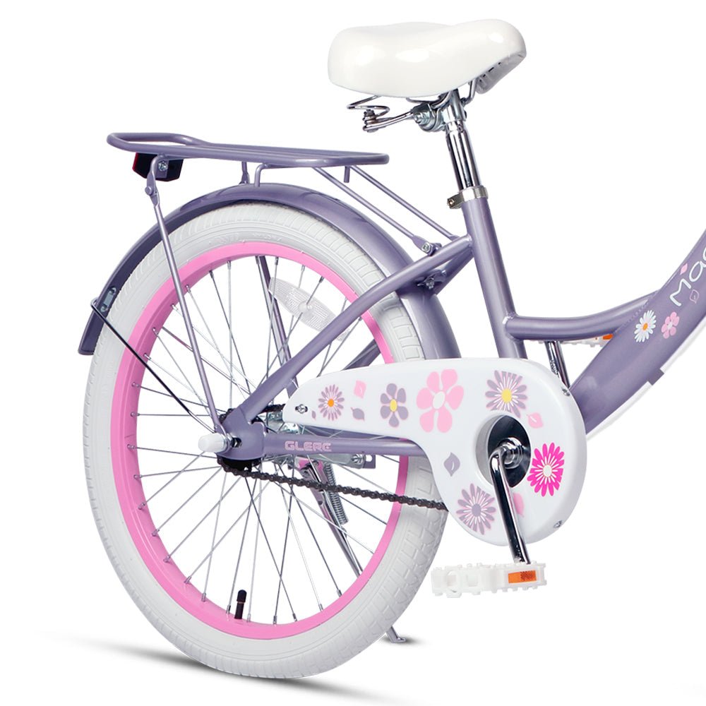 Ride in style with the Glerc 20 Inch Cute Bike! Featuring a rear rack for extra convenience
