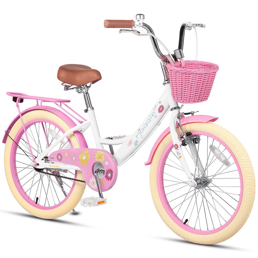 Ride in style with the Glerc 20 Inch Cute Bike! Featuring a rear rack for extra convenience