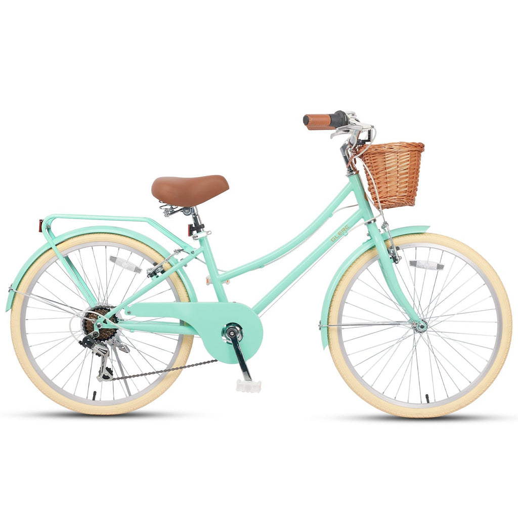Discover the Glerc 24 Inch Beach Cruiser Hybrid Kids Bike! Perfect for fun rides and adventures