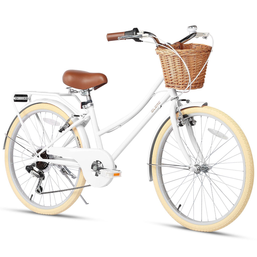 Discover the Glerc 24 Inch Beach Cruiser Hybrid Kids Bike! Perfect for fun rides and adventures