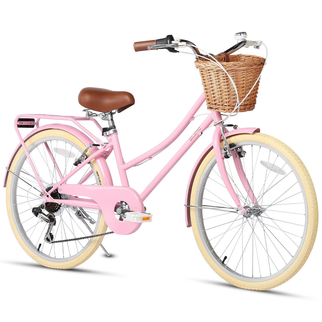 Discover the Glerc 24 Inch Beach Cruiser Hybrid Kids Bike! Perfect for fun rides and adventures
