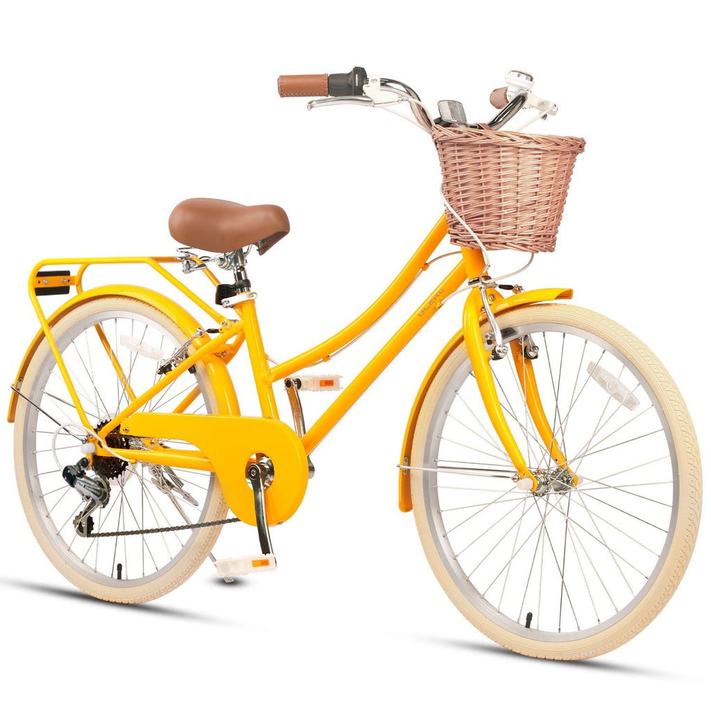 Discover the Glerc 24 Inch Beach Cruiser Hybrid Kids Bike! Perfect for fun rides and adventures