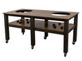 "Grill Table Fits All" BBQ Kitchen Space for Dual Kamado Ceramic Smokers - SGP Garden Ltd