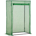 High-Quality 100x50x150cm Greenhouse PE Cover, Zipper Door, Outdoor, Green - SGP Garden Ltd