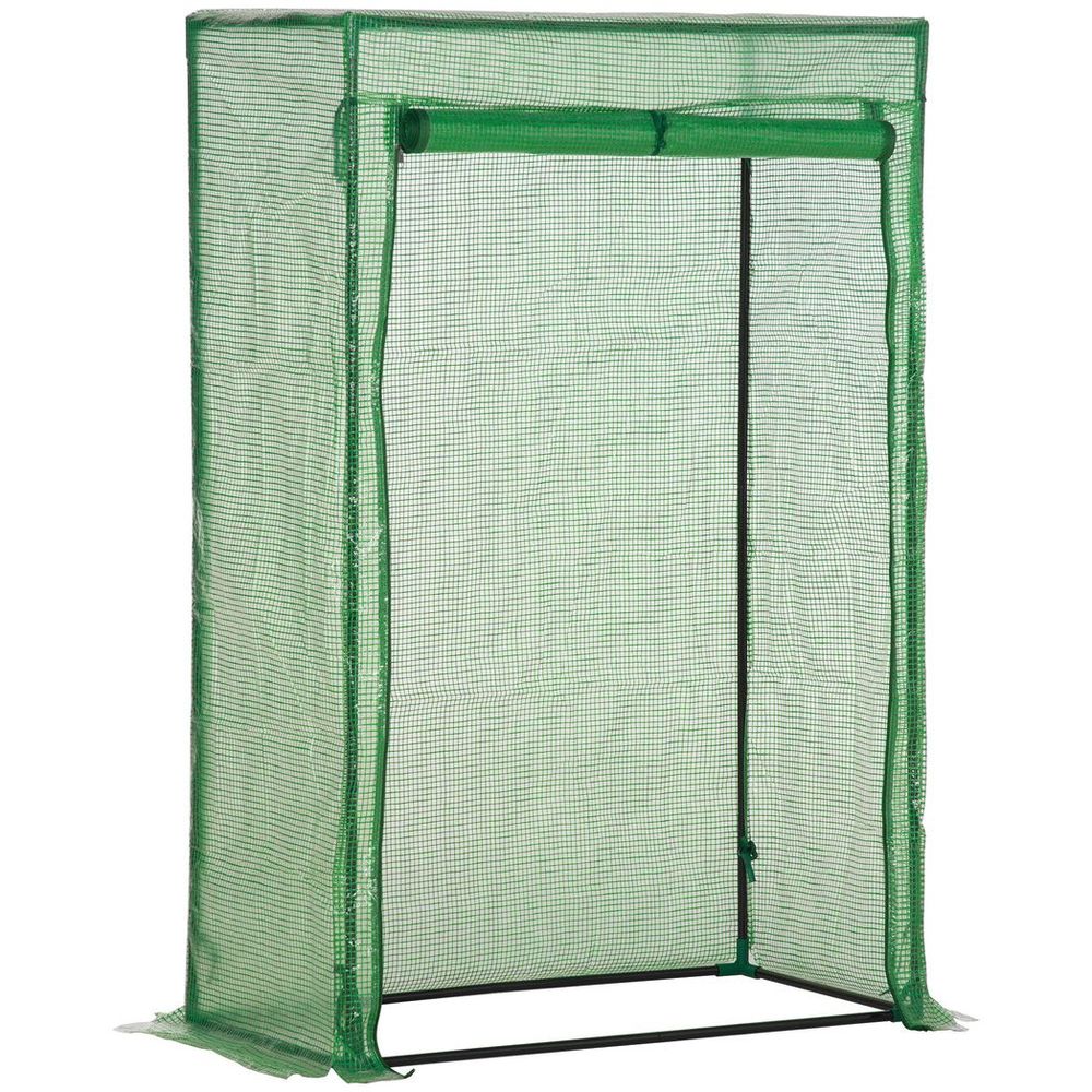 High-Quality 100x50x150cm Greenhouse PE Cover, Zipper Door, Outdoor, Green - SGP Garden Ltd