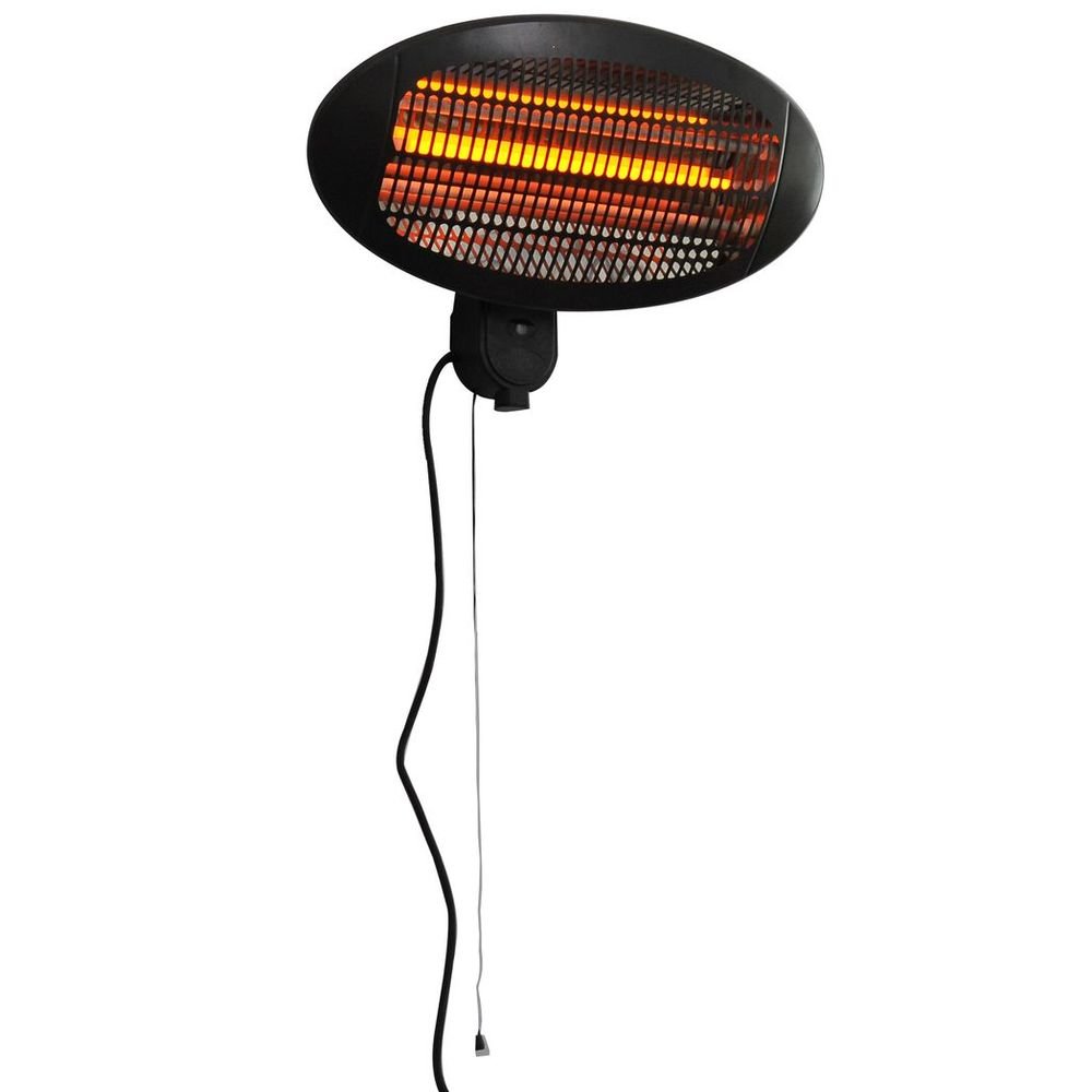High-Quality 2kW Electric Patio Heater | Wall Mount | 3 Power Settings | Aluminium Frame | Perfect for Outdoor and Indoor Use - SGP Garden Ltd