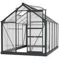 High-Quality 6x10ft Polycarbonate Greenhouse w/ Aluminium Frame & Slide Door - Perfect for All Plants - SGP Garden Ltd