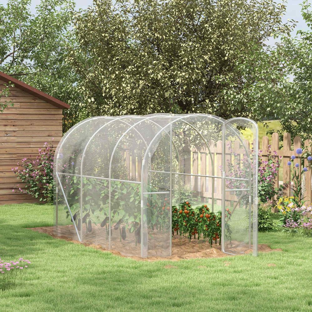 High-Quality Outsunny 3x2m Greenhouse | Galvanised Steel Frame | Spacious & Secure Design - SGP Garden Ltd