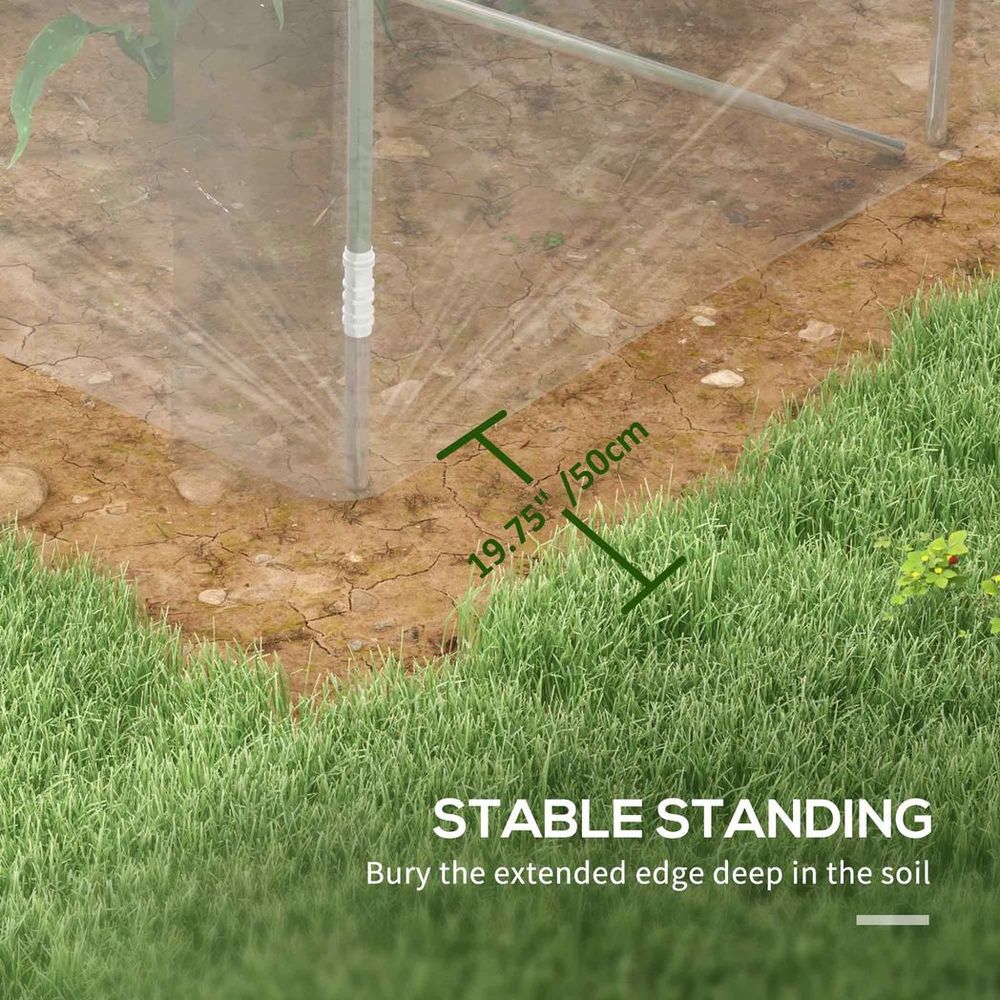 High-Quality Outsunny 3x2m Greenhouse | Galvanised Steel Frame | Spacious & Secure Design - SGP Garden Ltd