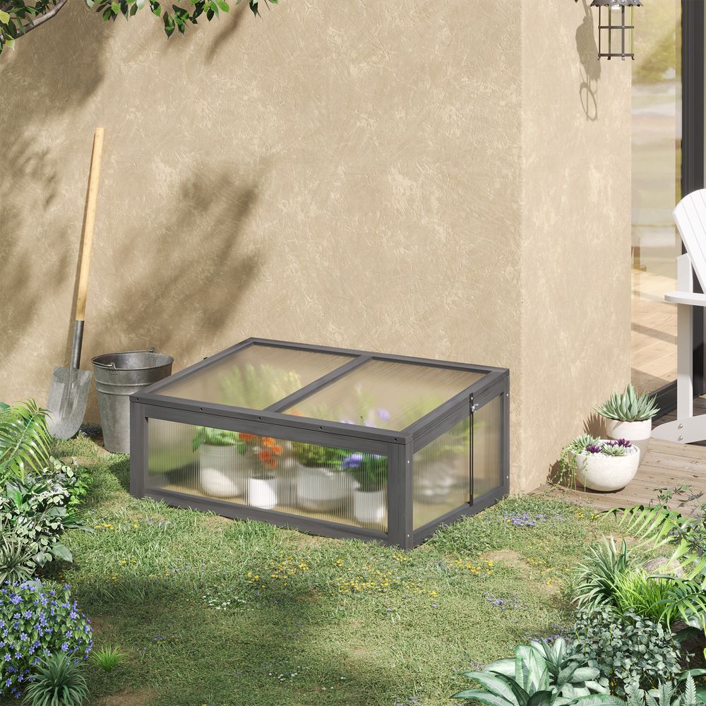 High-Quality Wooden Greenhouse - Openable & Tilted Top - Perfect for Plant Care - SGP Garden Ltd