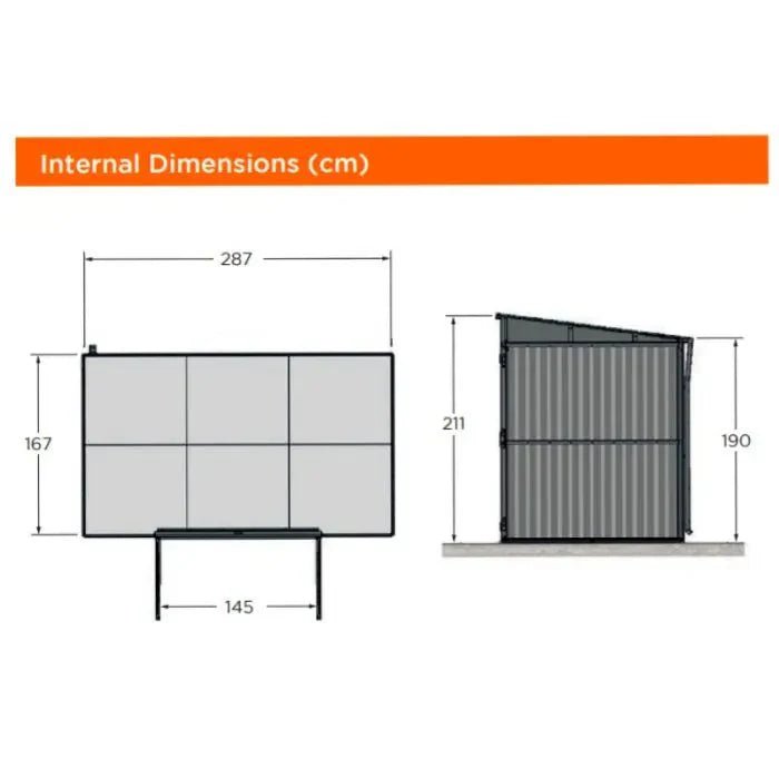 Hixon Shed 10FT x 6FT W 3m x D 1.84m x H 2.13m Green - SGP Garden Ltd