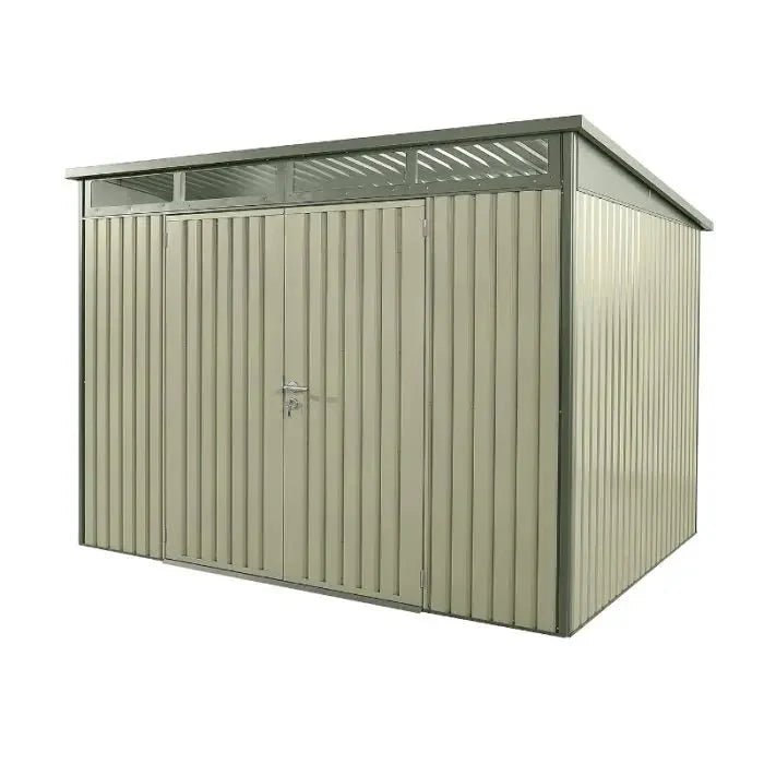Hixon Shed 10FT x 8FT W 3m x D 2.44m x H 2.13m Green - SGP Garden Ltd