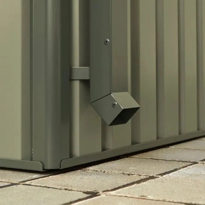 Hixon Shed 6FT x 6FT W 1.8m x D 1.84m x H 2.13m Grey - SGP Garden Ltd