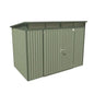 Hixon Shed 8FT x 6FT W 2.4m x D 1.84m x H 2.13m Green - SGP Garden Ltd
