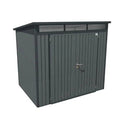 Hixon Shed 8FT x 6FT W 2.4m x D 1.84m x H 2.13m Grey - SGP Garden Ltd