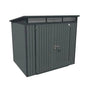 Hixon Shed 8FT x 6FT W 2.4m x D 1.84m x H 2.13m Grey - SGP Garden Ltd