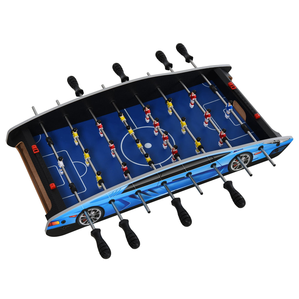 HOMCOM 29 Inch Mini Tabletop Football Foosball Gaming Table Play Fun Game Toy 74.5L x 36.1W x 12H CM - SGP Garden Ltd