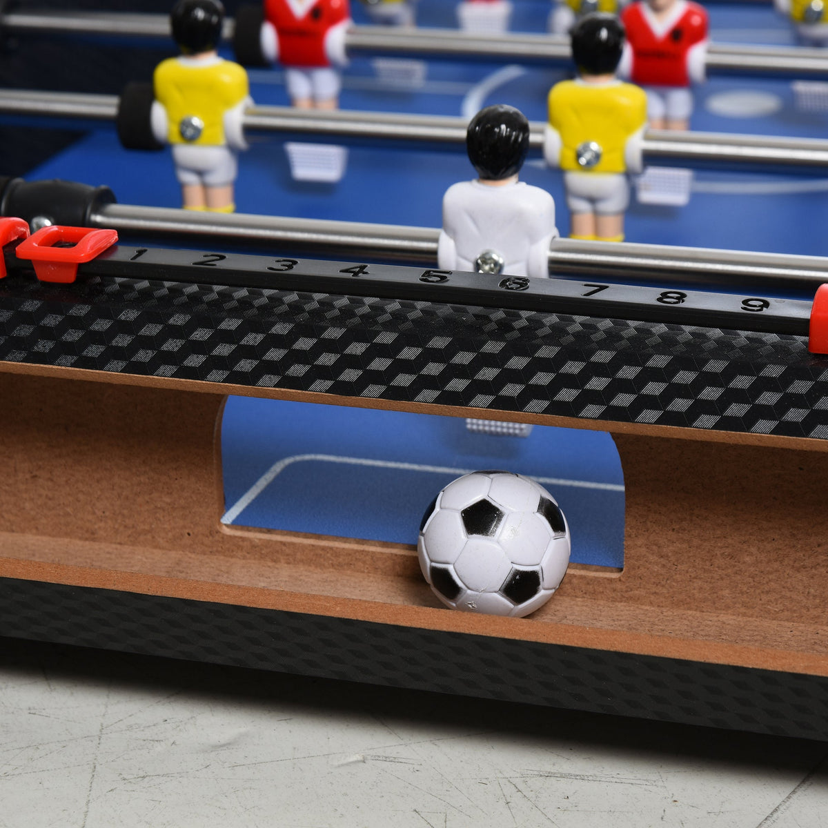 HOMCOM 29 Inch Mini Tabletop Football Foosball Gaming Table Play Fun Game Toy 74.5L x 36.1W x 12H CM - SGP Garden Ltd
