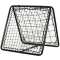 HOMCOM Angle Adjustable Double Sided Rebounder Net Training Aid Target Soccer Goal Kickback For Football, Baseball, Basketball - 75L x 75W cm - SGP Garden Ltd