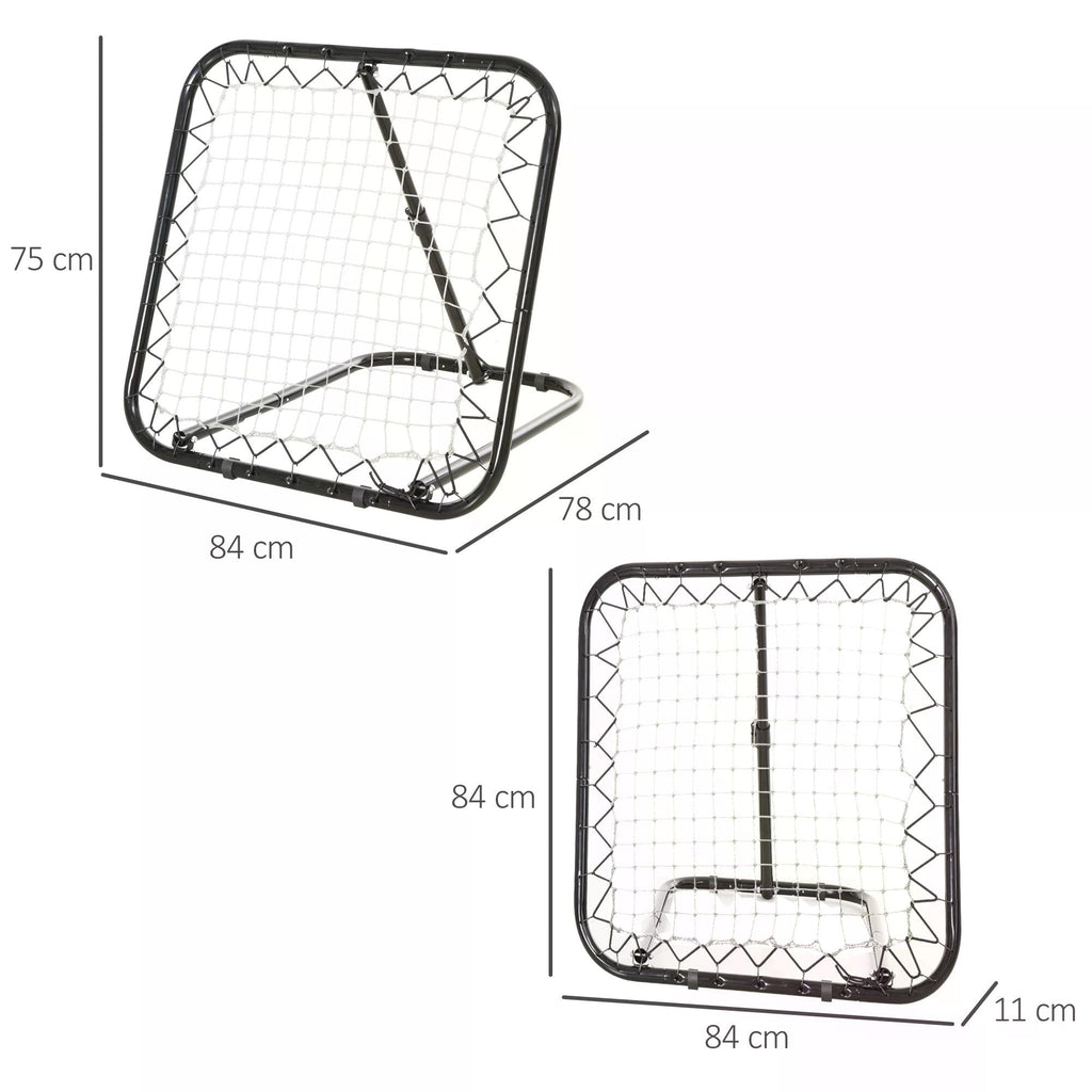 HOMCOM Angle Adjustable Rebounder Net Goal Training Set Football, Baseball - SGP Garden Ltd