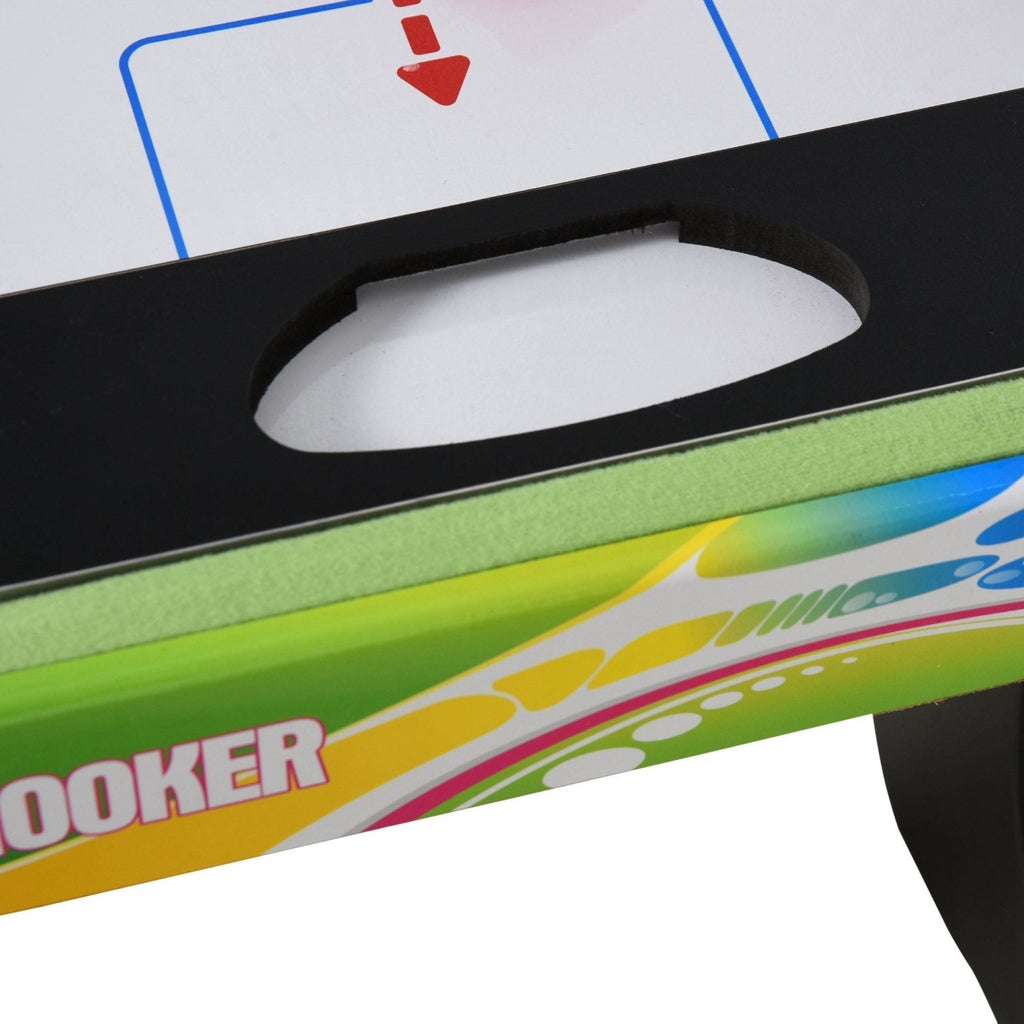HOMCOM Folding Multi Gaming Table 4 in 1 Hockey, Football Table, Table Tennis, Billiards For Play Fun - SGP Garden Ltd