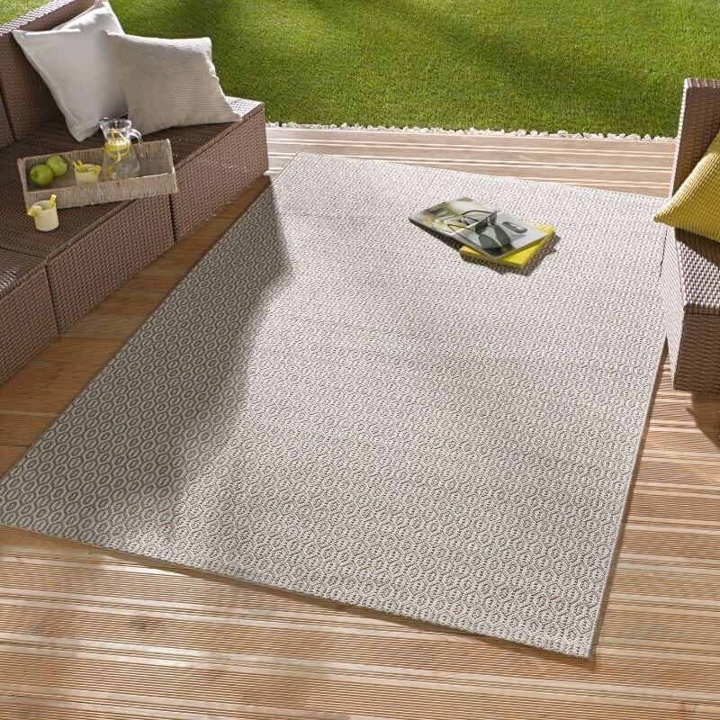 Indoor Outdoor Coin Rug – Geometric Design - SGP Garden Ltd