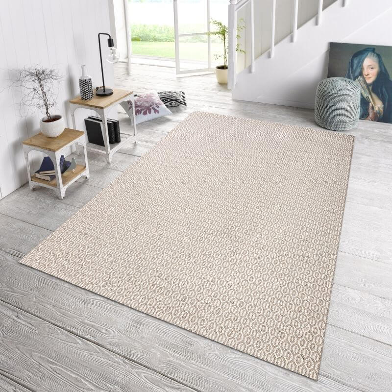 Indoor Outdoor Coin Rug – Geometric Design - SGP Garden Ltd