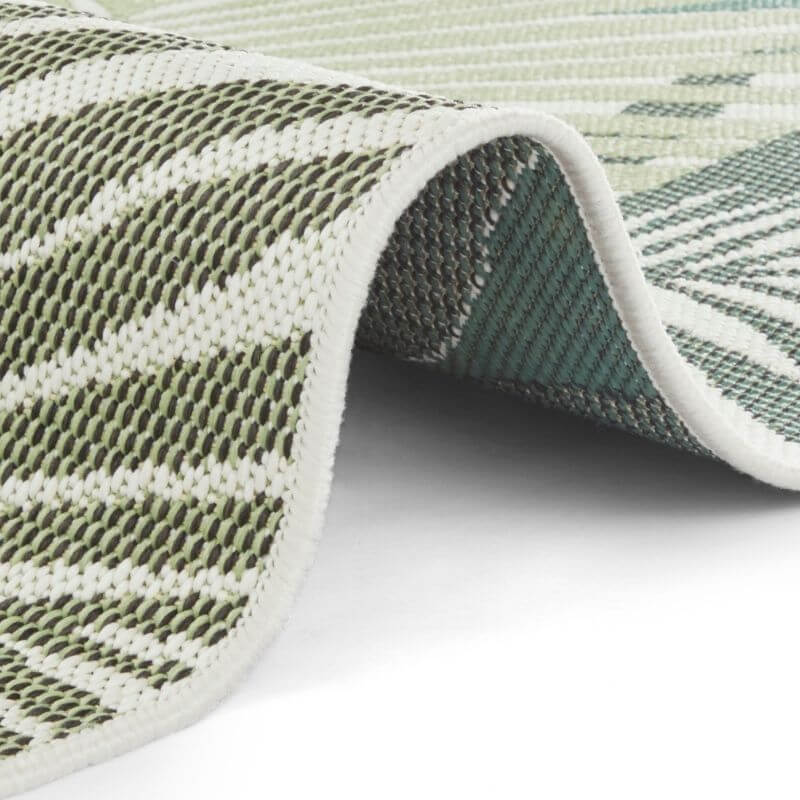 Indoor Outdoor Vai Green Rug – Floral Design - SGP Garden Ltd