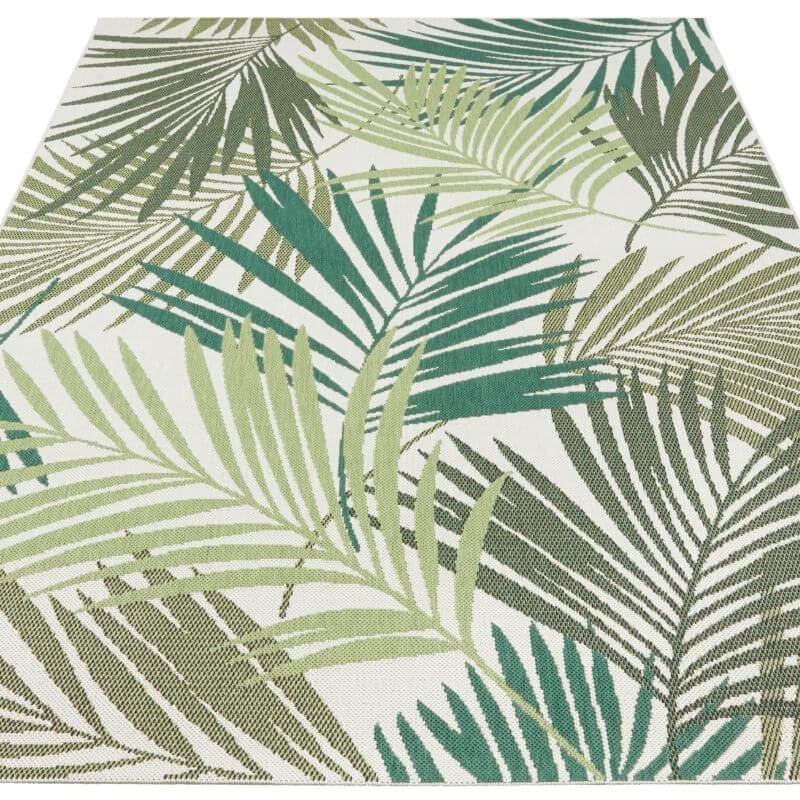 Indoor Outdoor Vai Green Rug – Floral Design - SGP Garden Ltd