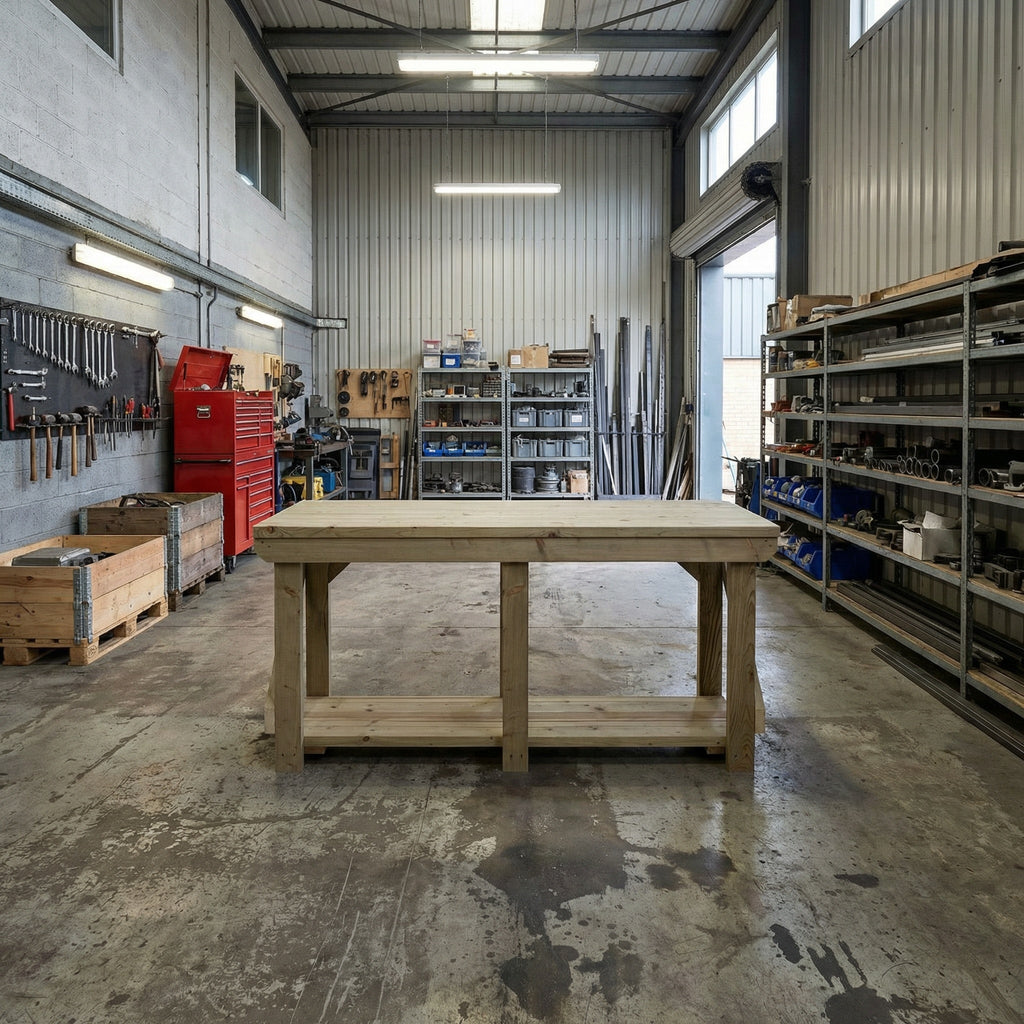 Indoor/outdoor workbench, pressure treated bench - SGP Garden Ltd