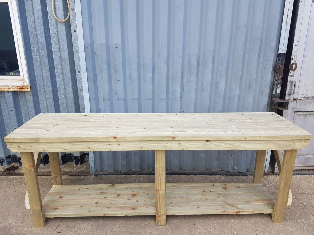 Indoor/outdoor workbench, pressure treated bench - SGP Garden Ltd