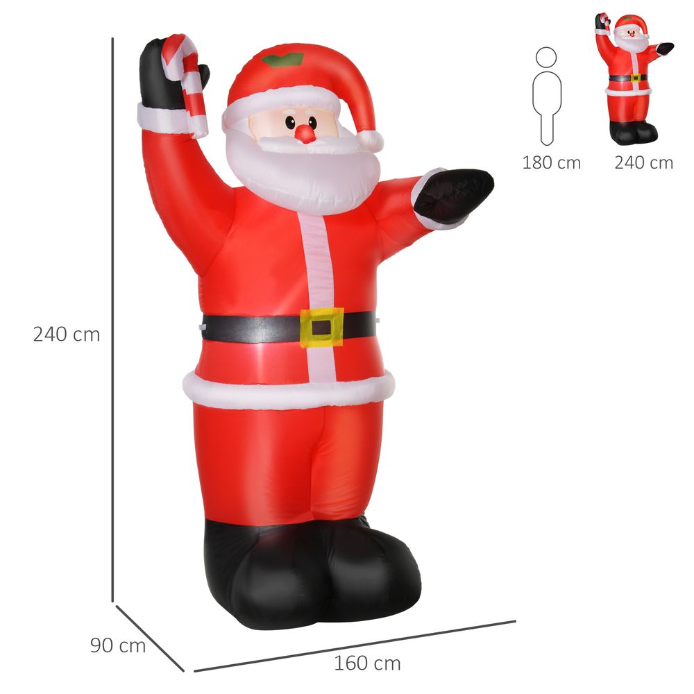Inflatable Christmas Santa Claus Air Blown Decoration Yard - SGP Garden Ltd