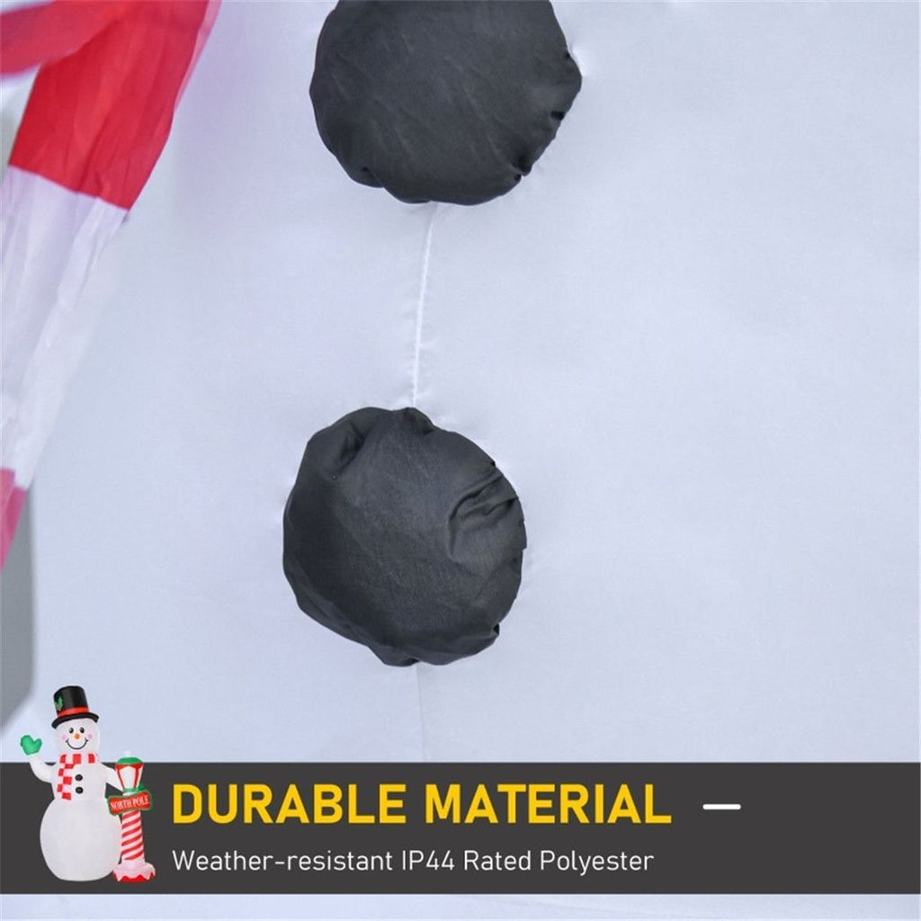 Inflatable Christmas Snowman with Street Lamp White 164W x 103D x 240Hcm - SGP Garden Ltd