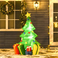 Inflatable Christmas tree 1.5m tall with Ornaments and Presents 75L x 65W x 150H cm - SGP Garden Ltd