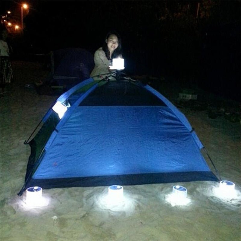 Inflatable Solar Light LED Solar Powered Foldable Light Outdoor Garden Yard Emergency Solar Road Lamp - SGP Garden Ltd
