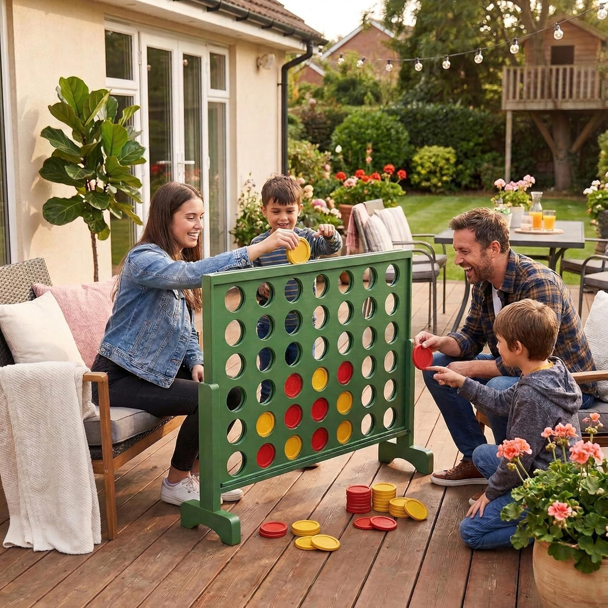 Jumbo 4 Connect Four Game - Indoor & Outdoor - SGP Garden Ltd
