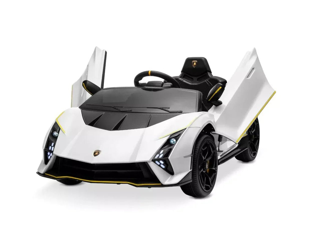 Kids Official White Lamborghini Autentica 12v Electric Ride on Car - SGP Garden Ltd