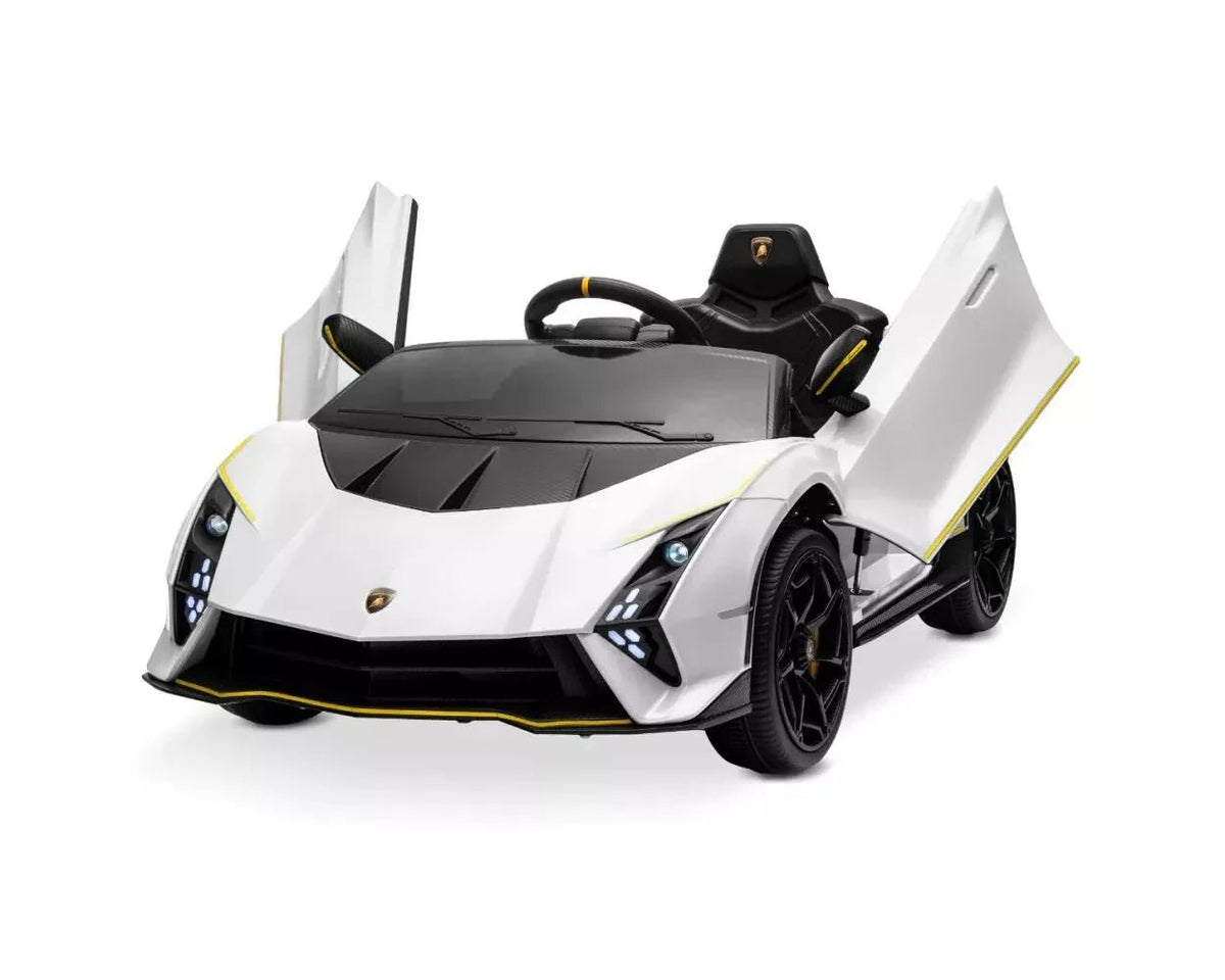 Kids Official White Lamborghini Autentica 12v Electric Ride on Car - SGP Garden Ltd