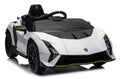 Kids Official White Lamborghini Autentica 12v Electric Ride on Car - SGP Garden Ltd